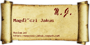 Magóczi Jakus névjegykártya
